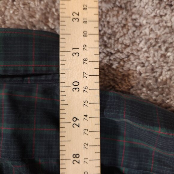 Eddie Bauer Button Shirt Mens 2XL Long Sleeve Plaid Wrinkle Resistant Classic - Picture 6 of 14